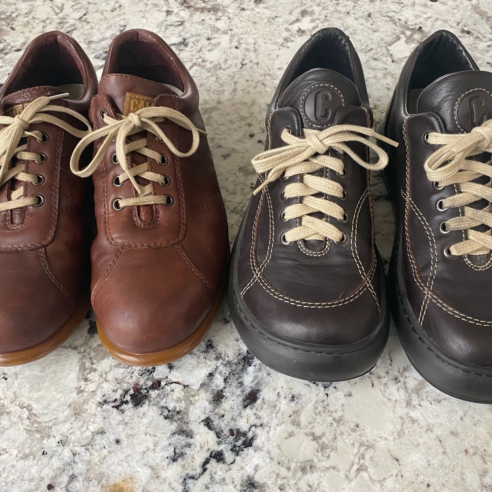 Men’s Camper Leather Lace Up Shoes